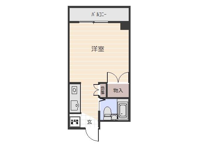 アンシャンテ住吉(ワンルーム/3階)の間取り写真