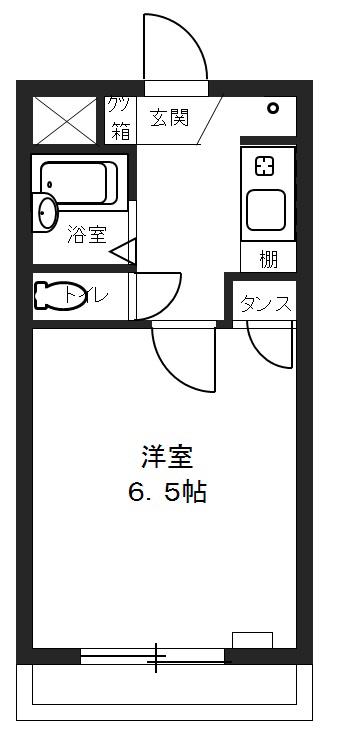 STEP1(1K/3階)の間取り写真