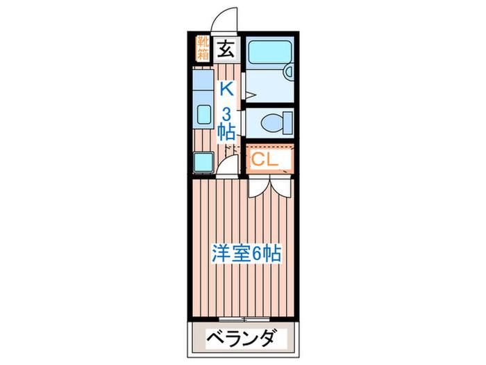 ロフトハウス吹上II(1K/2階)の間取り写真