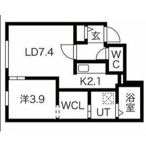 MAISON DE EST(1LDK/2階)の間取り写真