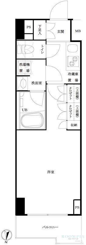 ルーブル池袋弐番館(1K/5階)の間取り写真