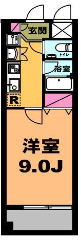 月村マンションN0.30(1K/5階)の間取り写真