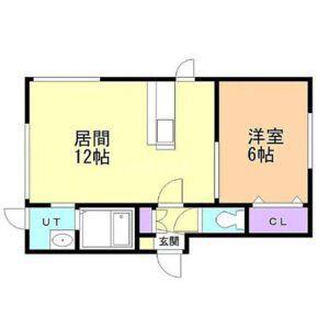 ドリームハウス(1LDK/3階)の間取り写真