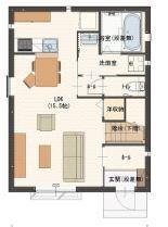 エールトベーレ(3LDK/1階)の間取り写真