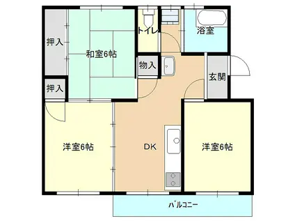 コーポ昭和(3DK/3階)の間取り写真