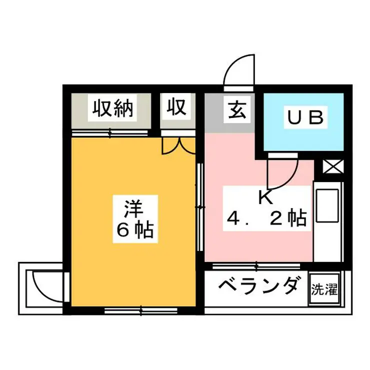 金子コーポ 3階階 間取り