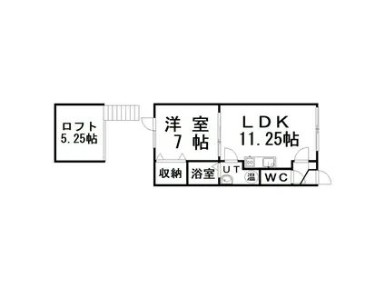 グランカーサ昭和北(1SLDK/2階)の間取り写真