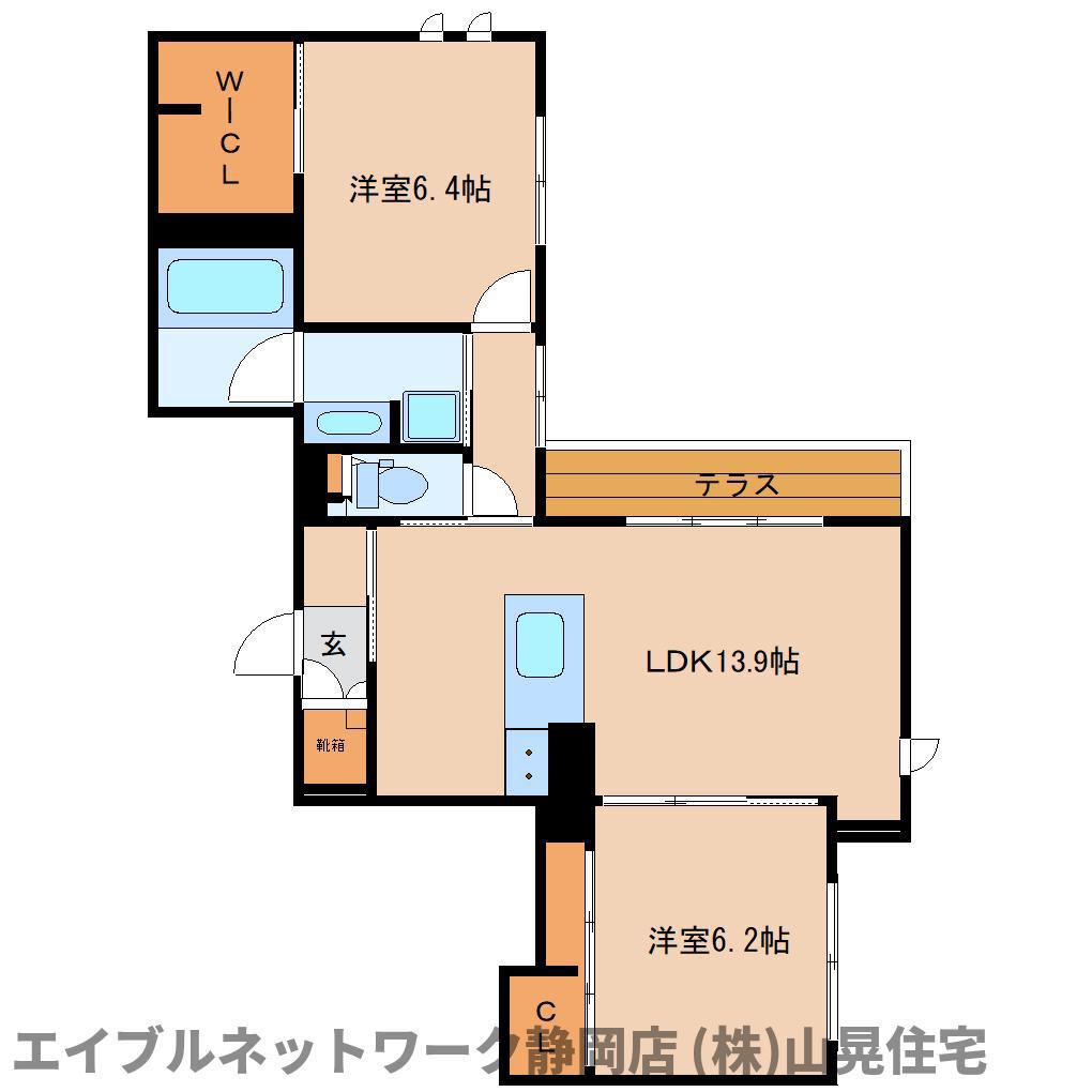 ATELIELL(2LDK/1階)の間取り写真