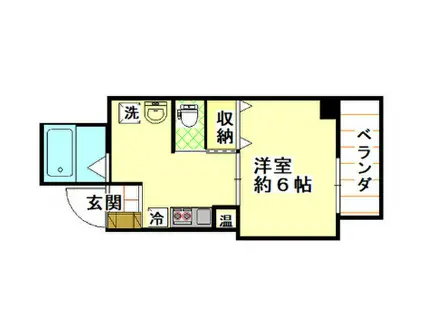 みおつくし堂島II(1K/4階)の間取り写真