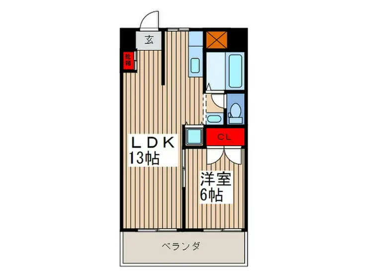 ライネスハイム市川 8階階 間取り
