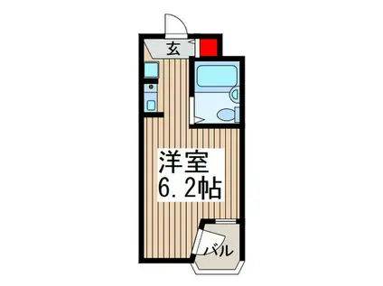 ヨシオカ第2ビル(ワンルーム/3階)の間取り写真