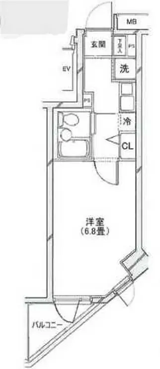 プレール・ドゥーク笹塚 2階階 間取り