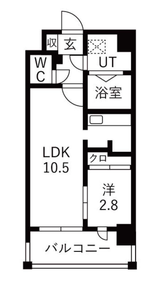 グランフェリーチェ・ナイン(1LDK/3階)の間取り写真