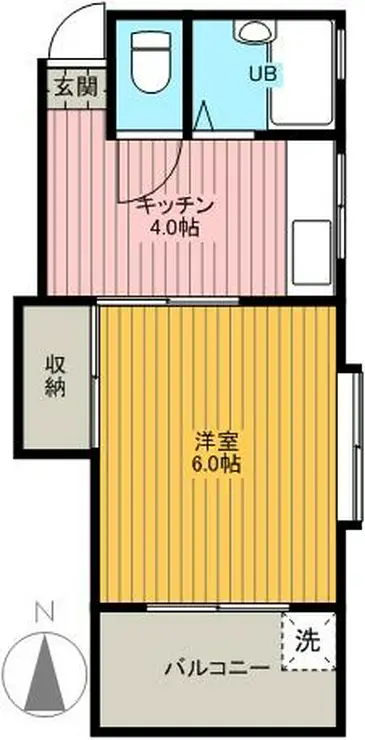 コーポ長崎 3階階 間取り