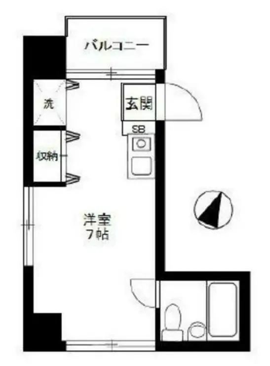 ラ・ルース国立 3階階 間取り