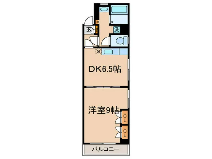 ティアラ新城 1階階 間取り