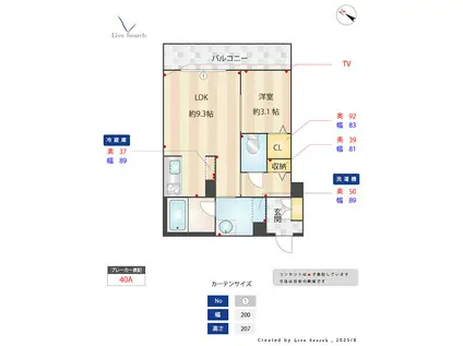 SHAMAISON TAKAMIYA(1LDK/2階)の間取り写真
