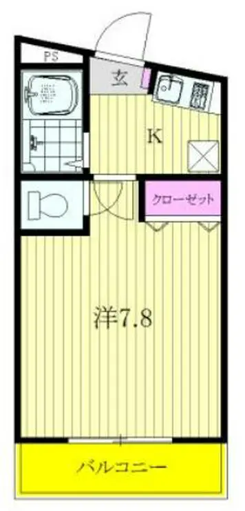 シャトル聖 つつじヶ丘 2階階 間取り