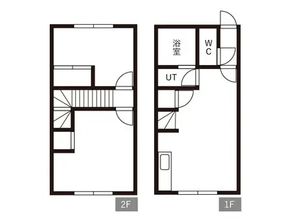 クリスタルハイムNO2(2LDK/1階)の間取り写真