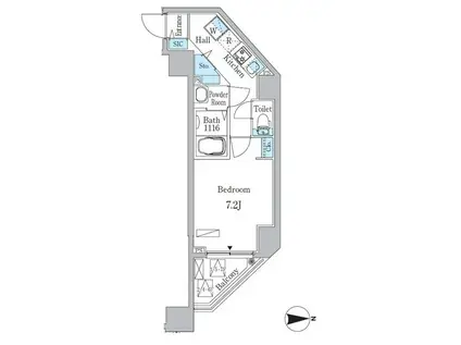 アーバンパーク入谷(1K/5階)の間取り写真