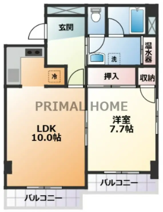 ライオンズマンション台町第2 10階階 間取り