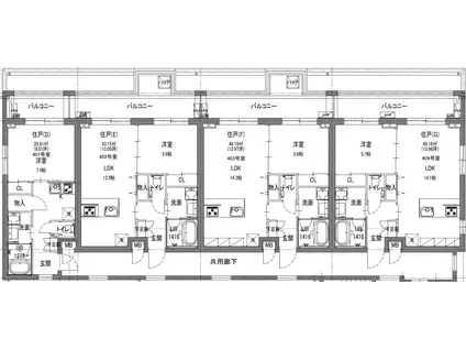 LALA NISHIAZABU(1LDK/4階)の間取り写真