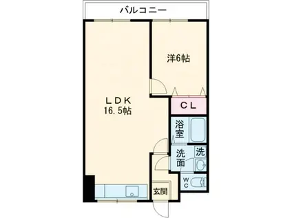 大正ビル(1LDK/8階)の間取り写真