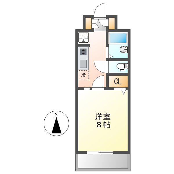 MAISON EL BLOC(1K/3階)の間取り写真