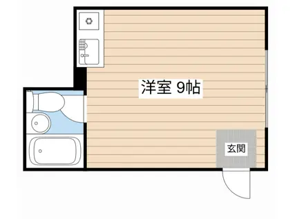 プライムスクエア(ワンルーム/2階)の間取り写真