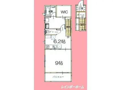 NAMIKAWA(1DK/2階)の間取り写真