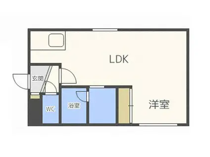 アーバンクラスタ元町II(1LDK/4階)の間取り写真