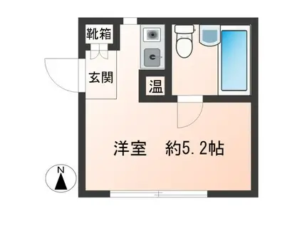 池ノ上プラザ(ワンルーム/3階)の間取り写真