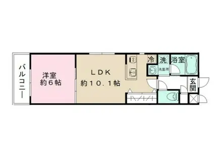 SOGA ARCHITECT BLDII(1LDK/2階)の間取り写真