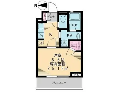 セレリーオ・ニッコー(1K/3階)の間取り写真