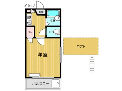 アーバンヒルズ(1K/2階)の間取り写真