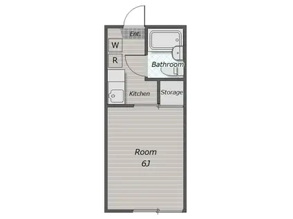 CITY7(1K/1階)の間取り写真