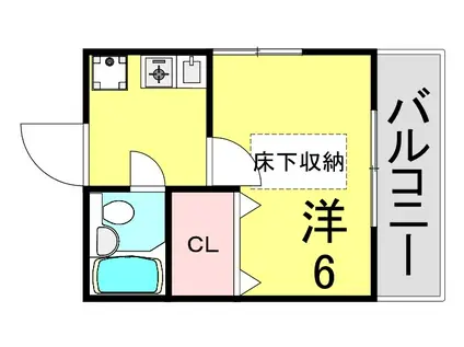 TIハウス(1K/1階)の間取り写真