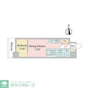 ARTIZA金山(1DK/5階)の間取り写真
