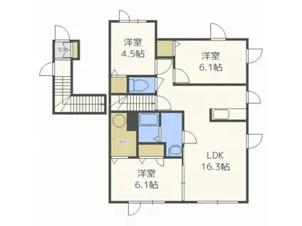 シャーメゾンプラタナス(3LDK/2階)の間取り写真