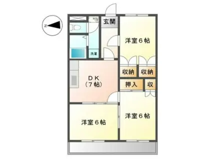 エクセレンス曙(3DK/3階)の間取り写真