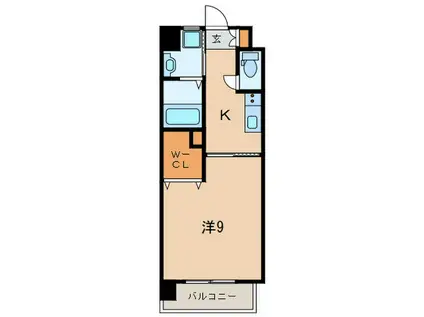 メディプラカーサ(1K/7階)の間取り写真