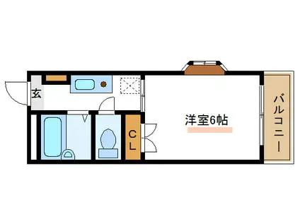 ル・グラン(1K/3階)の間取り写真