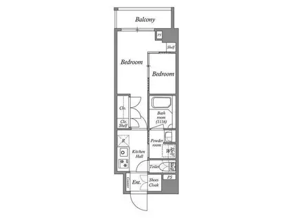 ACP RESIDENCE 亀戸(2K/7階)の間取り写真