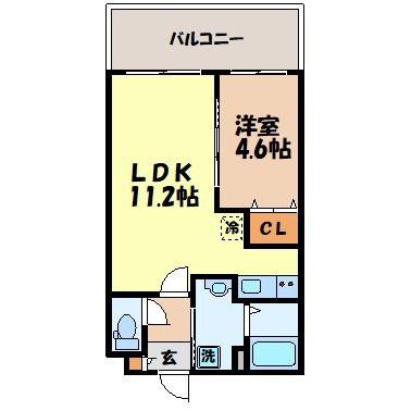SGB浜町(1LDK/7階)の間取り写真