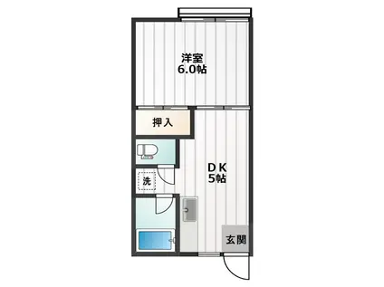 メゾンARS(1DK/1階)の間取り写真