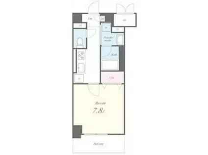 ピノ・アガタ岐阜駅前(1K/4階)の間取り写真