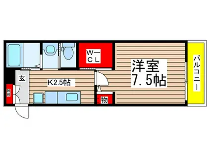 PRIMAL LEGEND(1K/2階)の間取り写真