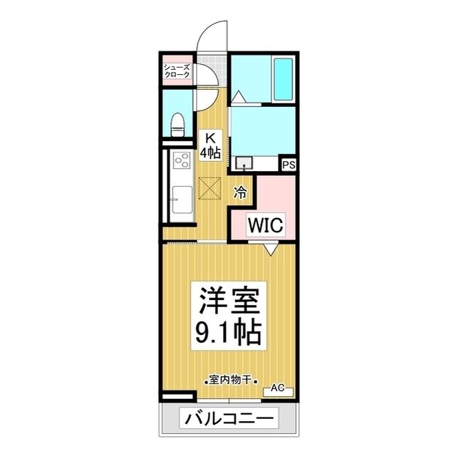 ジラソーレ雅(1K/3階)の間取り写真