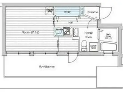 ベルグレードSY(ワンルーム/5階)の間取り写真