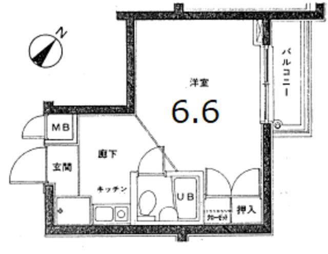 DAIHO PLAZA荻窪(ワンルーム/5階)の間取り写真